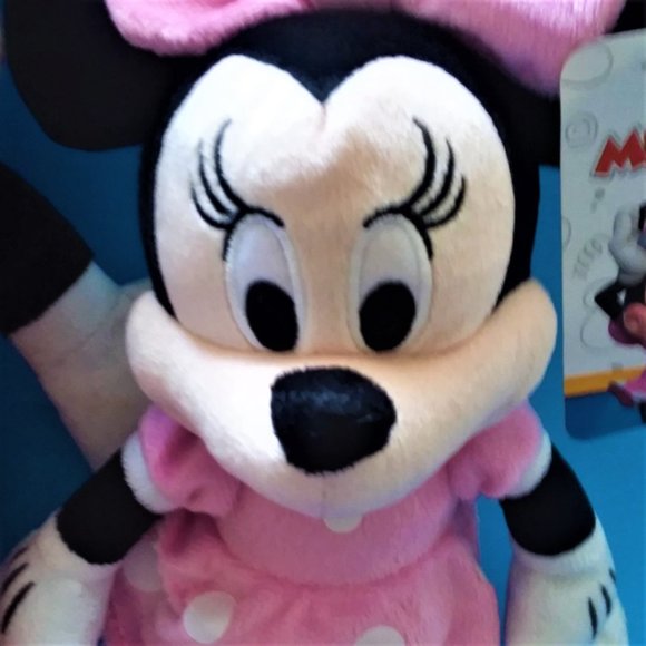 Plush Mickey & MINNIE MOUSE Disney NWT Junior Land World Gift Stuffed Walt Love - Picture 2 of 9